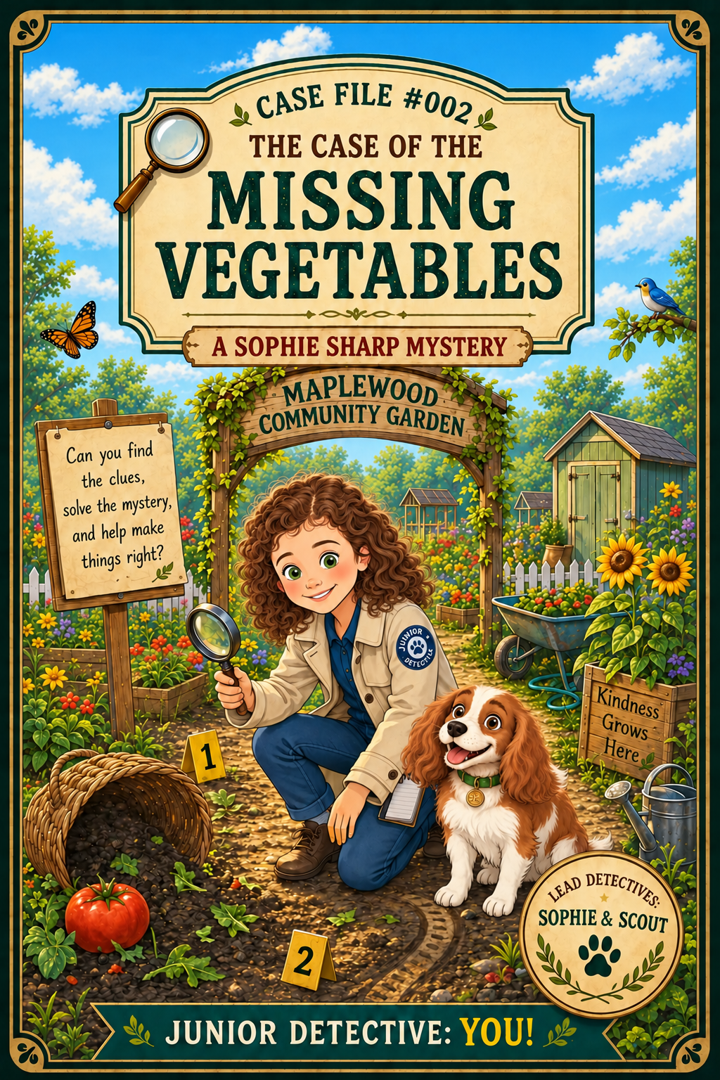 Case File #002 cover: The Case of the Missing Vegetables