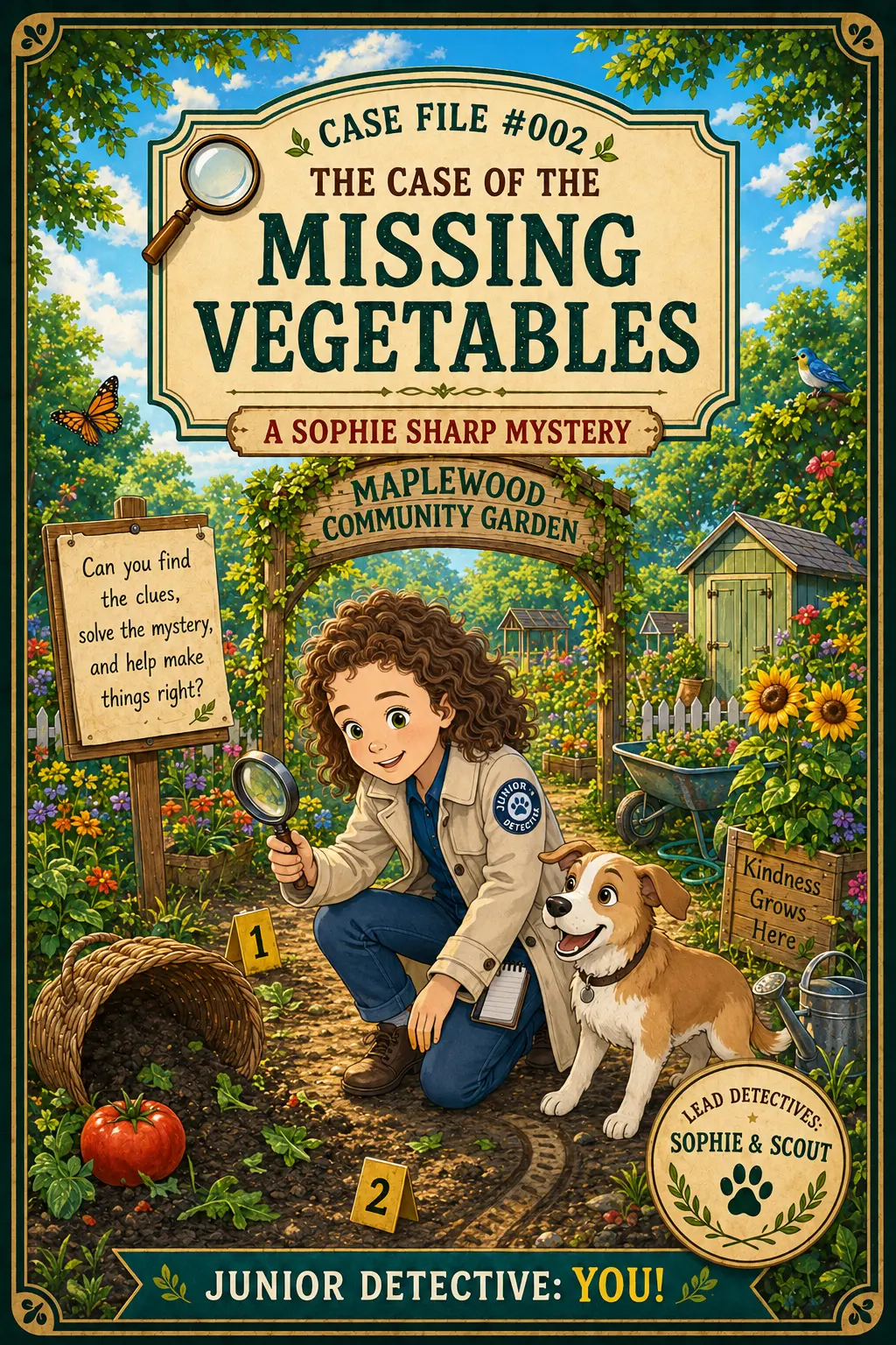 Case File #002 cover: The Case of the Missing Vegetables